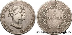 ITALIA - LUCCA E PIOMBINO 5 Franchi Elise et Félix Baciocchi 1807 Florence