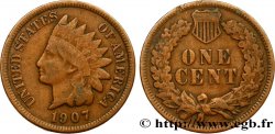 UNITED STATES OF AMERICA 1 Cent tête d’indien, 3e type 1907 Philadelphie
