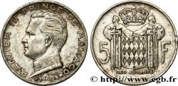 MONACO 5 Francs Prince Rainier III 1966 Paris