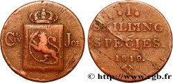 NORWAY 1 Skilling au nom de Charles XIV roi de Suède 1819 Kongsberg