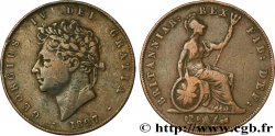 REINO UNIDO 1/2 Penny Georges IV 1827 