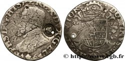 BELGIO - PAESI BASSI SPAGNOLI Demi-écu Philippe II ou demi-ducaton avec contremarque hollandaise 1564 Nimègue