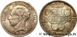 BELGIUM 50 Francs Léopold III légende Belgique-Belgie tranche position A 1939 