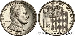 MONACO 1 Franc Rainier III / écu couronné 1978 Paris