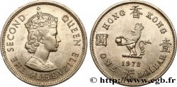 HONG KONG 1 Dollar Elisabeth II couronnée 1972 