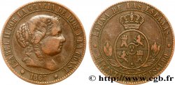 SPAIN 2 1/2 Centimos de Escudo Isabelle II 1867 Oeschger Mesdach & CO