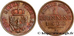 GERMANIA - PRUSSIA 1 Pfenninge 1868 Berlin