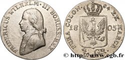 GERMANY - PRUSSIA 1/6 Thaler Frédéric-Guillaume III 1805 Berlin