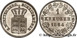 ALEMANIA - WURTEMBERG 1 Kreuzer 1864 Stuttgart