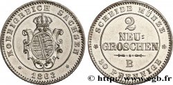 GERMANY - SAXONY 2 Neugroschen 1863 Dresde