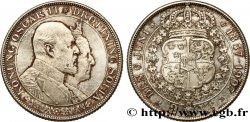 SUÈDE 2 Kronor noces d’or du roi Oscar II et de la reine Sophie de Nassau 1907  SUP/SPL 