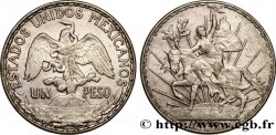 MEXIKO 1 Peso Liberté à cheval  1910 Mexico