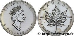 CANADA 5 Dollars (1 once) 1990 