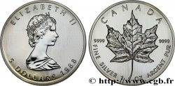 CANADA 5 Dollars (1 once) Elisabeth II 1988 
