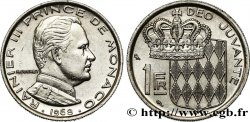 MONACO 1 Franc Rainier III / écu couronné 1968 Paris