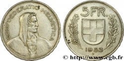 SUISSE 5 Francs Berger 1953 Berne