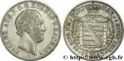 GERMANY - SAXONY 1/6 Thaler Frédéric Auguste II 1843 Dresde
