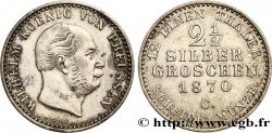GERMANIA - PRUSSIA 2 1/2 Silbergroschen Guillaume Ier 1870 Francfort