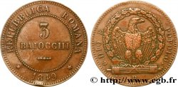 ITALY - ROMAN REPUBLIC 3 Baiocchi 1849 Rome