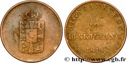DENMARK 16 Skilling (Jeton de la Rigsbank) 1814 