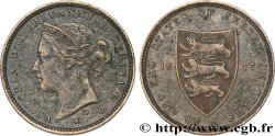 ISLA DE JERSEY 1/48 Shilling Victoria 1877 Heaton