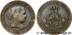 SPAIN 2 1/2 Centimos de Escudo Isabelle II 1868 Oeschger Mesdach & CO