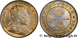 HONG KONG 1 Cent Edouard VII 1905 Heaton AU 