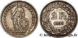 SWITZERLAND 2 Francs Helvetia 1939 Berne - B