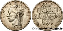 BELGIQUE 50 Francs Léopold III légende Belgique-Belgie tranche position A 1939 