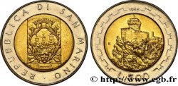 SAINT-MARIN 500 Lire Fortifications 1988 Rome - R SUP 