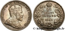 CANADA 25 Cents Edouard VII 1902 Heaton