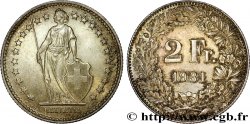 SUIZA 2 Francs Helvetia 1931 Berne - B