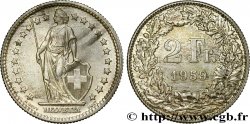 SWITZERLAND 2 Francs Helvetia 1959 Berne - B