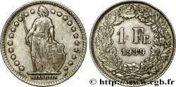 SUIZA 1 Franc Helvetia 1939 Berne