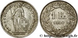 SUISSE 1 Franc Helvetia 1940 Berne
