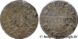 SWITZERLAND - REPUBLIC OF GENEVA 10 Centimes 1839 