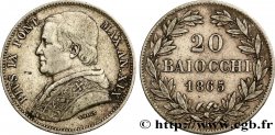 VATICAN AND PAPAL STATES 20 Baiocchi Pie IX an XIX 1865 Rome
