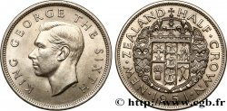 NOUVELLE-ZÉLANDE 1/2 Crown Georges VI 1951  SUP 
