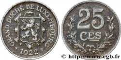 LUXEMBURG 25 Centimes 1922 