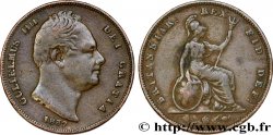 ROYAUME-UNI 1 Farthing Guillaume IV / Albion 1837 