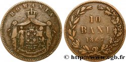 ROUMANIE 10 Bani armes 1867  J.Watt & Co