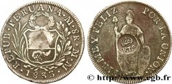 FILIPINAS 8 Reales du Pérou avec contremarque F.7° 1833 Lima