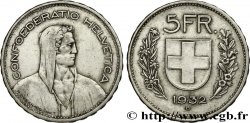SVIZZERA  5 Francs Berger des alpes 1932 Berne