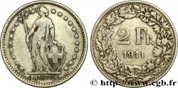 SCHWEIZ 2 Francs Helvetia 1911 Berne - B