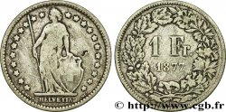 SCHWEIZ 1 Franc Helvetia 1877 Berne