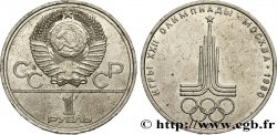 RUSSIA - URSS 1 Rouble URSS J.O. de Moscou 1980, logo de jeux 1977 