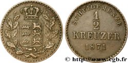 GERMANY - WÜRTTEMBERG 1/2 Kreuzer Royaume du Würtemberg 1871 Stuttgart