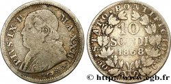 VATICAN AND PAPAL STATES 10 Soldi (50 Centesimi) Pie IX an XXIII 1868 Rome