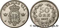 SWEDEN 50 Ore  1907  XF 