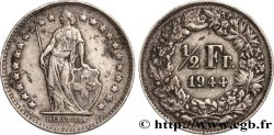 SWITZERLAND 1/2 Franc Helvetia 1944 Berne